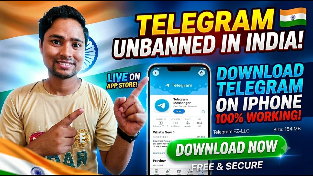 Telegram Download on iPhone in India 100% | Telegram Unbanned But Not Showing on App Store Solved