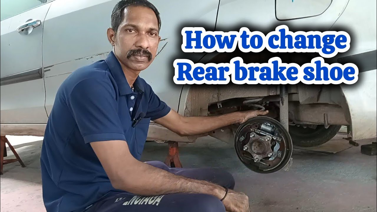 how to change rear brake shoe maruti ertiga