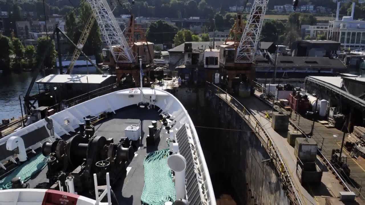 Lake Union Dry Dock Flooding Timelapse