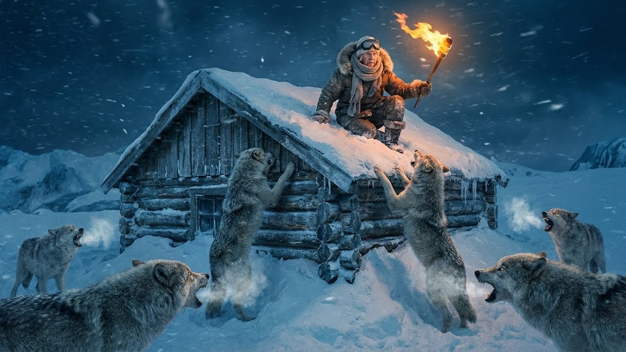 Frozen Wilderness: 91-Year-Old Woman Faces Wolves Alone ❄️