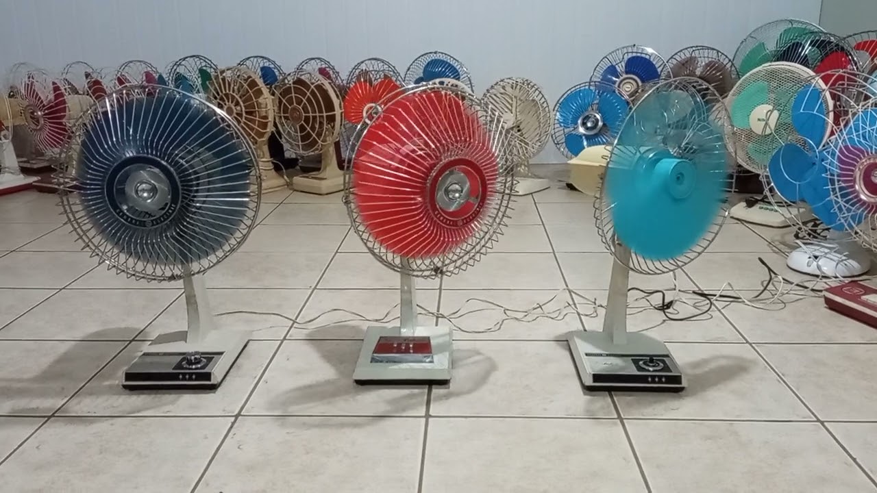 Ventiladores antigos 30cm General Electric Vortalex e Vortalex Super Luxo