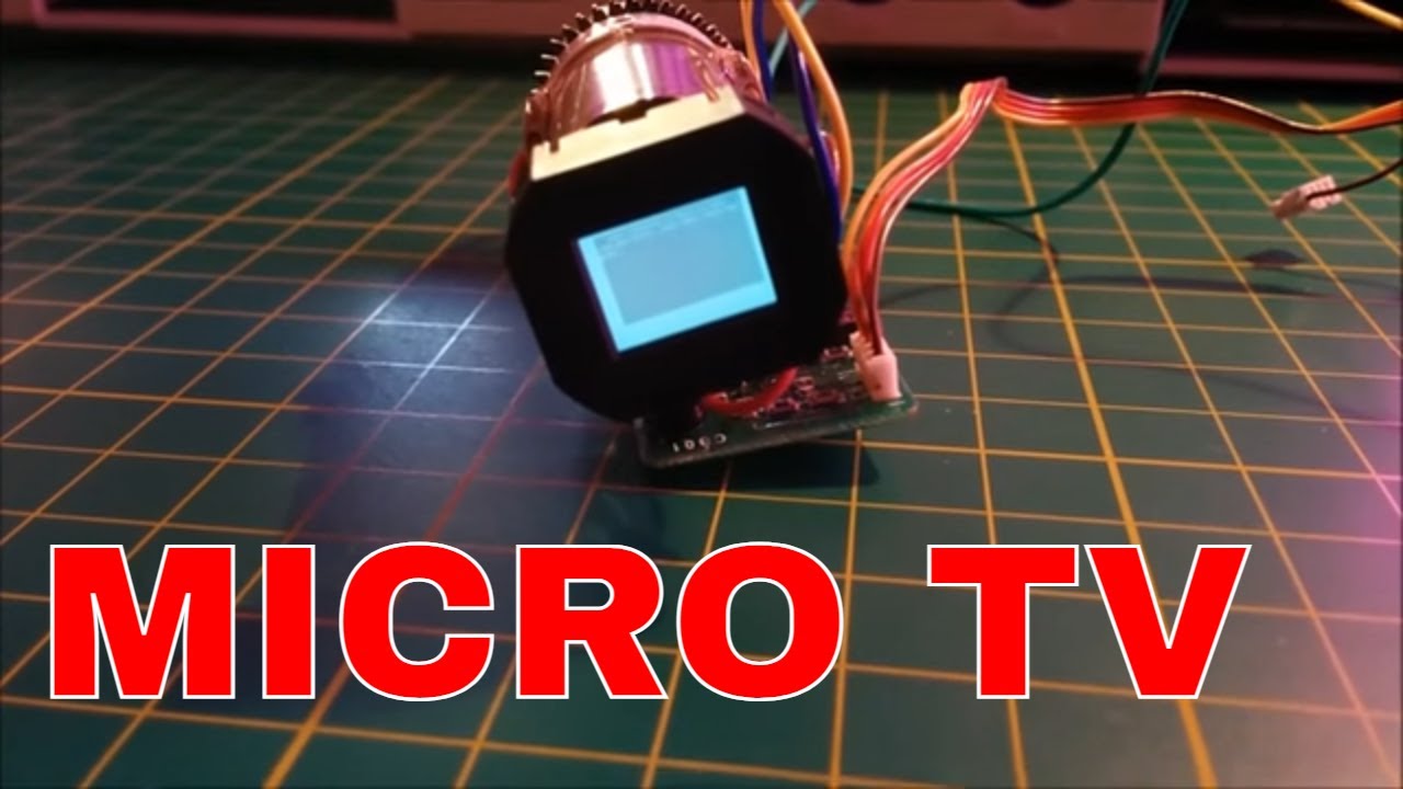 Micro CRT from camcorder viewfinder