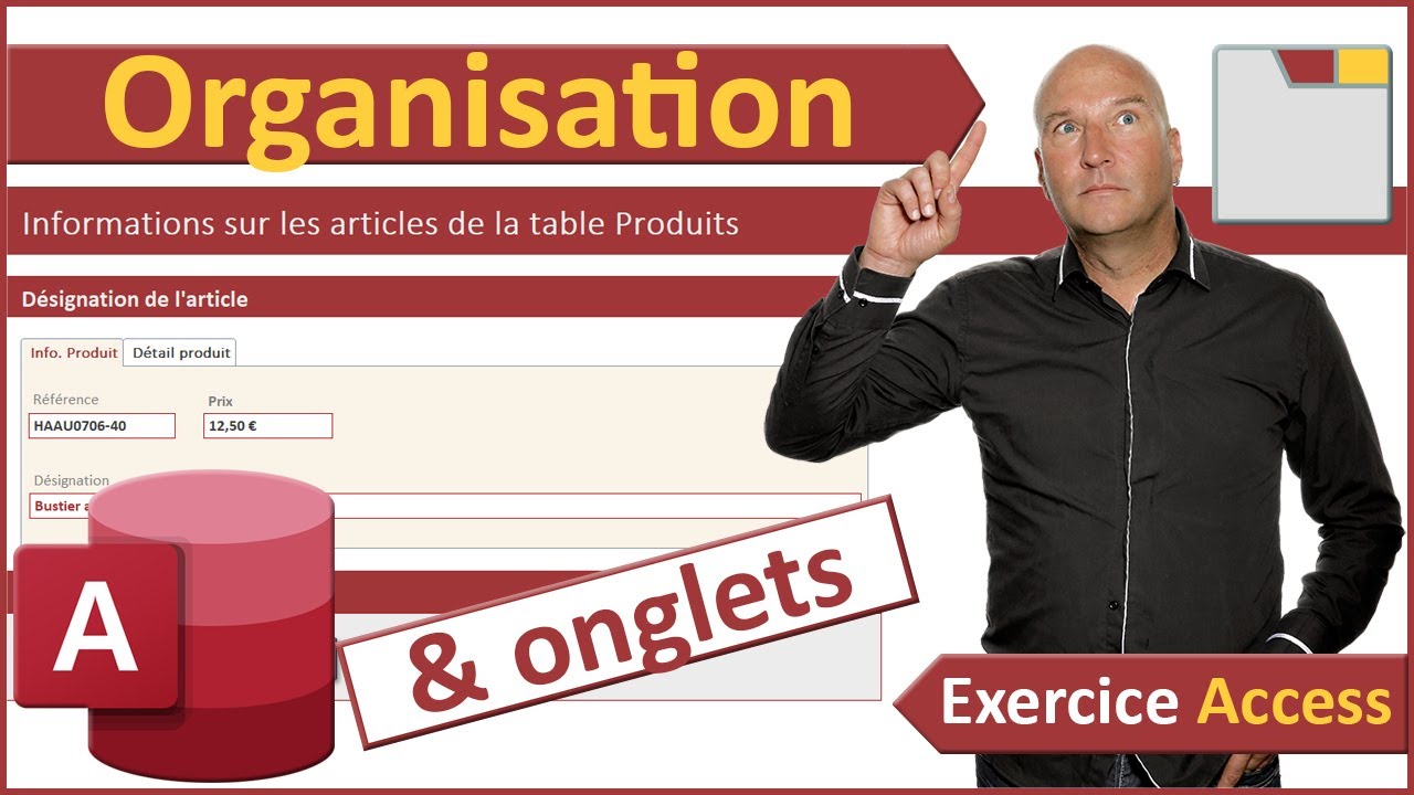 Mise en page d'un formulaire Access avec onglets