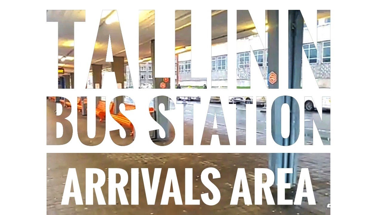 Tallinn bus station arrivals area