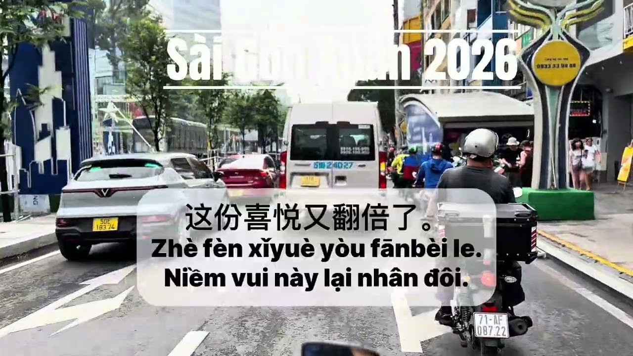 Vlog dạo phố Sài Gòn Xuân 2026 #tiengtrung #hoctiengtrung #tiengtrunggiaotiep #tiengtrungonline