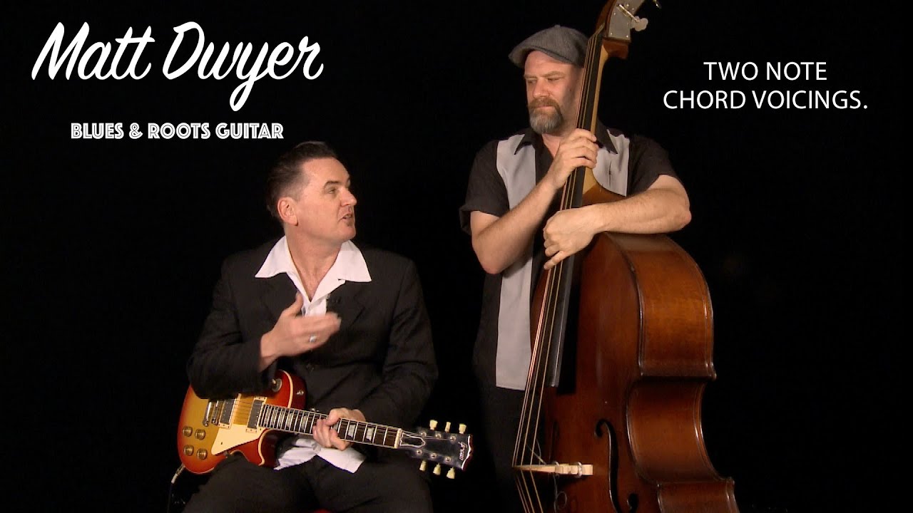 Matt Dwyer  Two Note Chord Voicings in a Blues. Super easy!