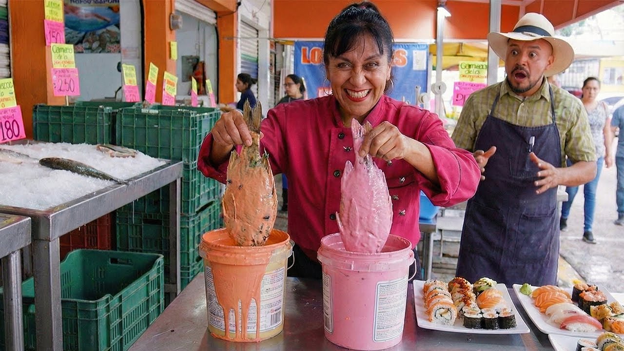 Mujer del mercado quiso engañar a sus clientes con pintura y recibió una gran lección