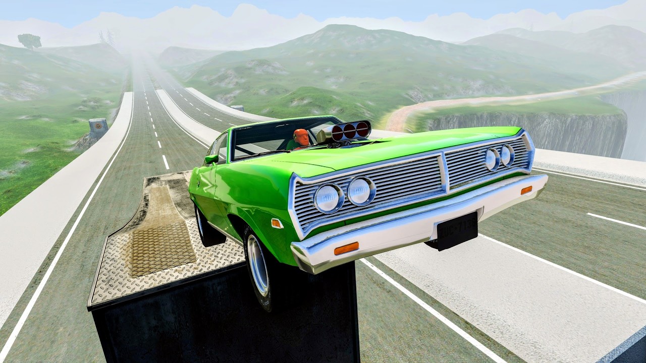 Кому вообще нужны мосты? #4 - Прыжки и аварии в BeamNG.drive | CrashBoomPunk