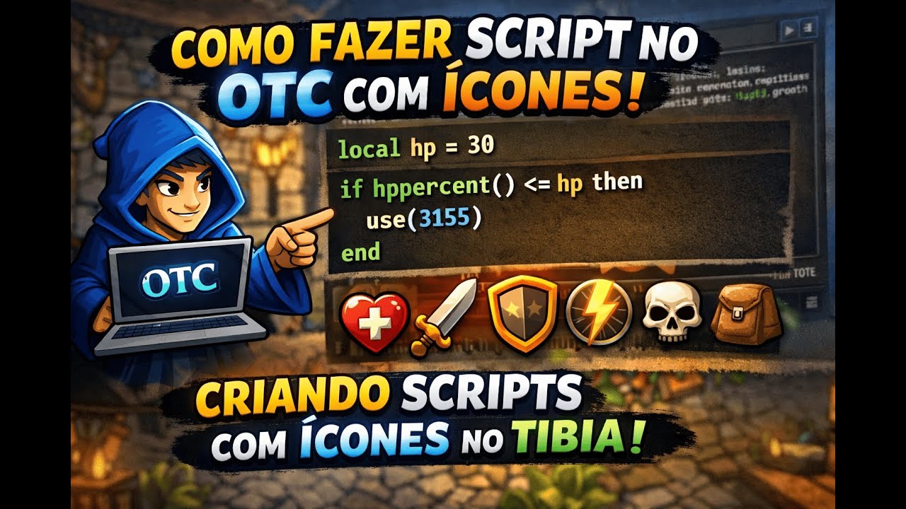 OTC - Como colocar ícones #otc #otserver #2026 #tibia
