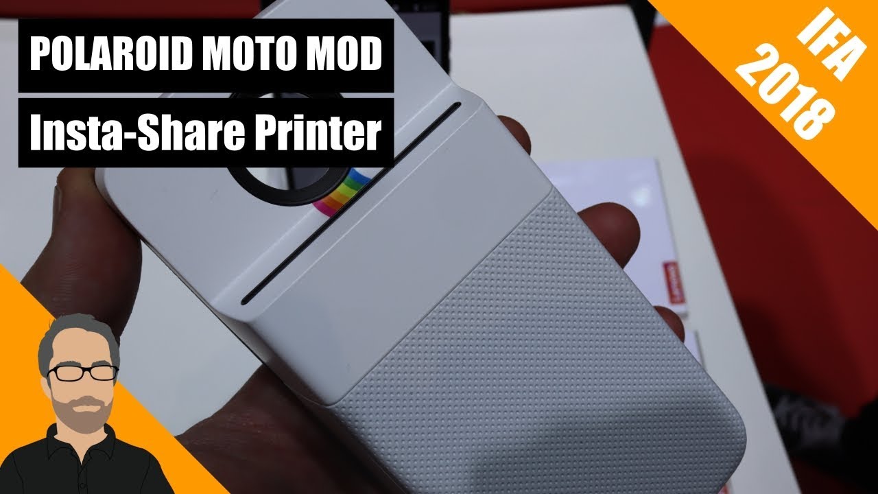 POLAROID Insta-Share Printer MOTO MOD [IFA 2018]