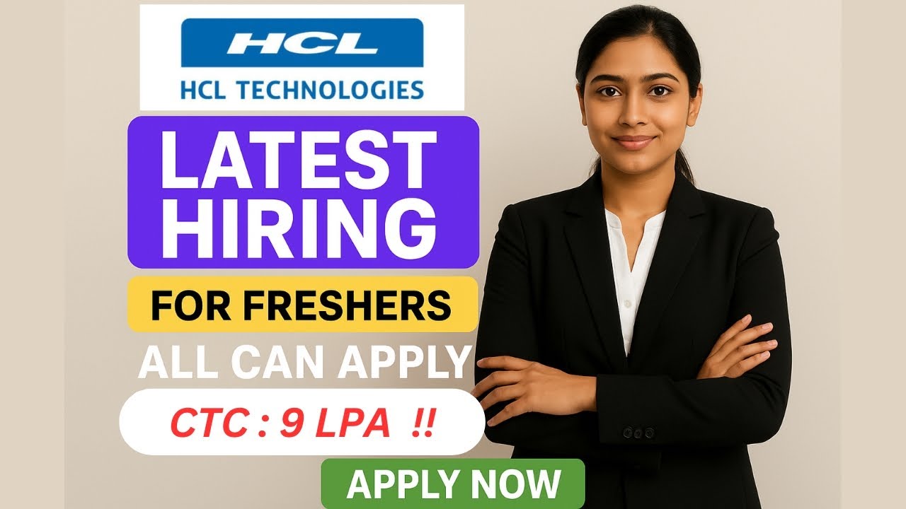 HCL Tech 🤯🔥Latest Hiring for freshers | All can apply mass hiring  #offcampusdrive #freshers #hiring