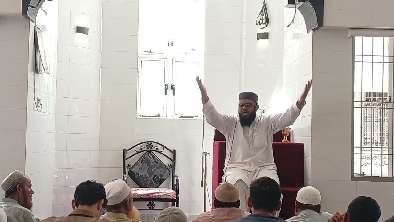 مسجد دارالسلام میں فضیلت الشیخ اکرام اللہ واحدی صاحب کا زبردست ایمان افروز بیان