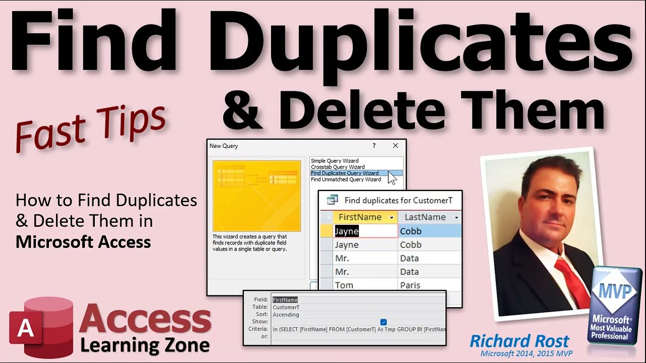 How to Find Duplicates and Delete Them in Microsoft Access