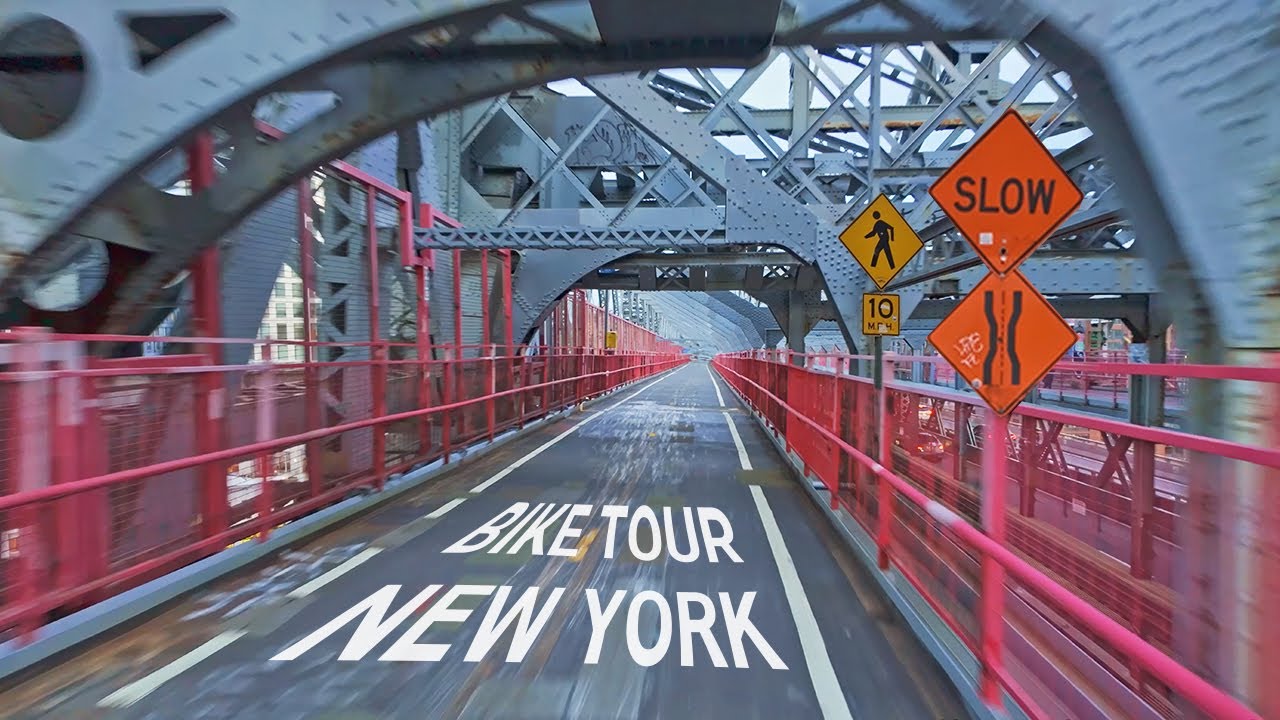NYC POV Bike Ride | Queensboro Bridge, Central Park, West Midtown, Soho, Williamsburg Bridge