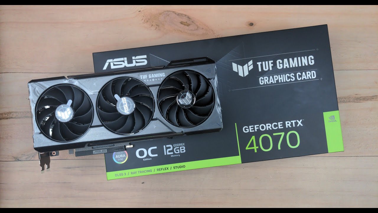 ASUS RTX 4070 TUF Gaming OC 12GB 🎯 Graphics Card Unboxing and Overview