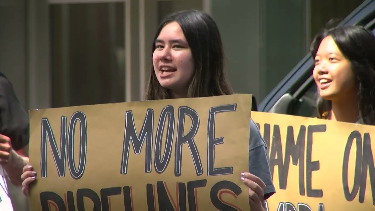 Protesters 'disrupt' Sempra headquarters over climate crisis