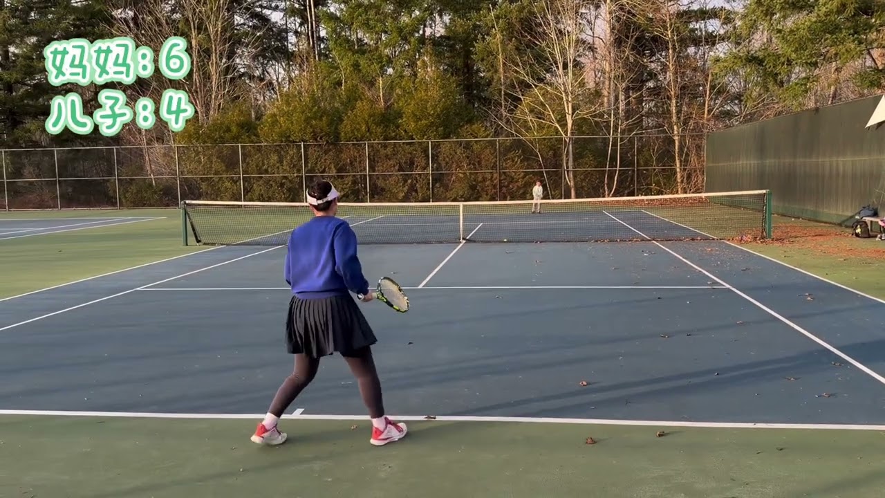 mother son tennis- 10 point tie break