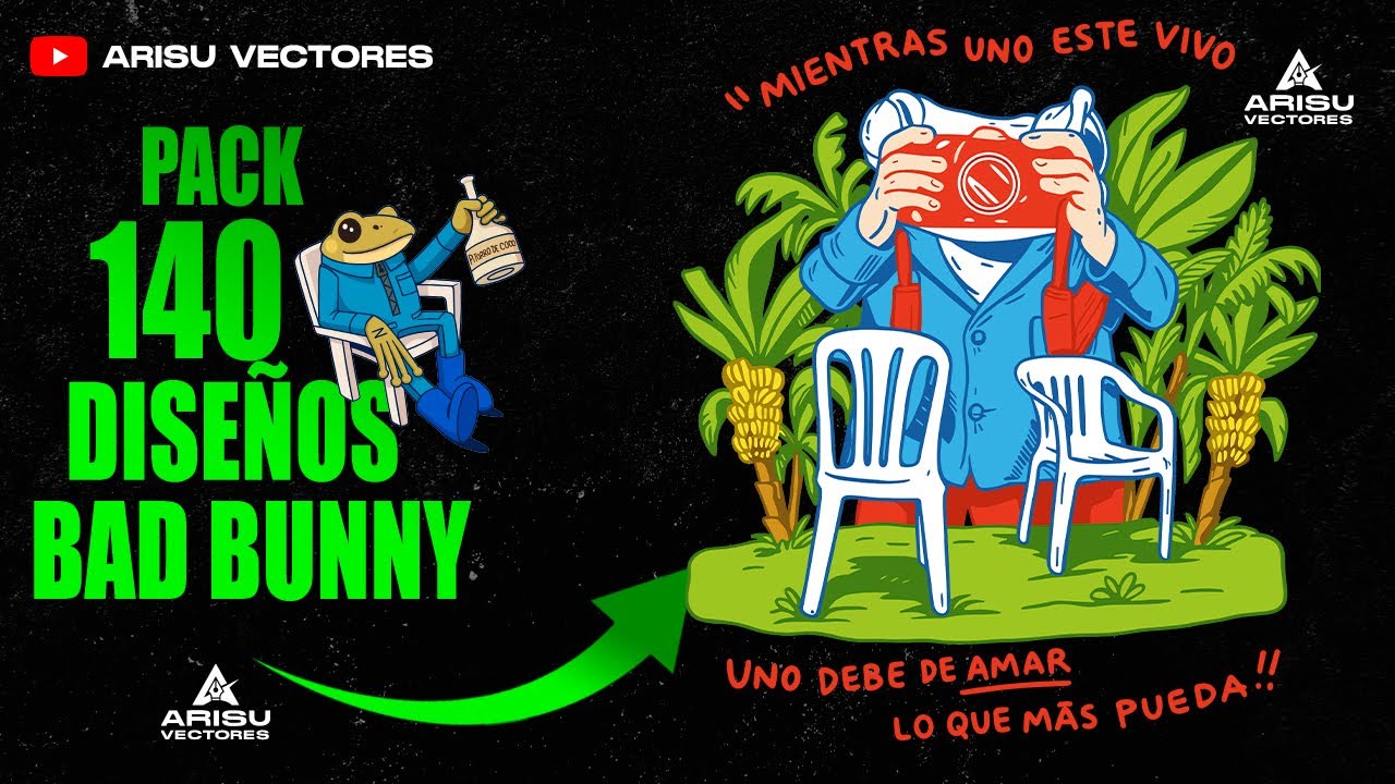 PACK BAD BUNNY 140 DISEÑOS