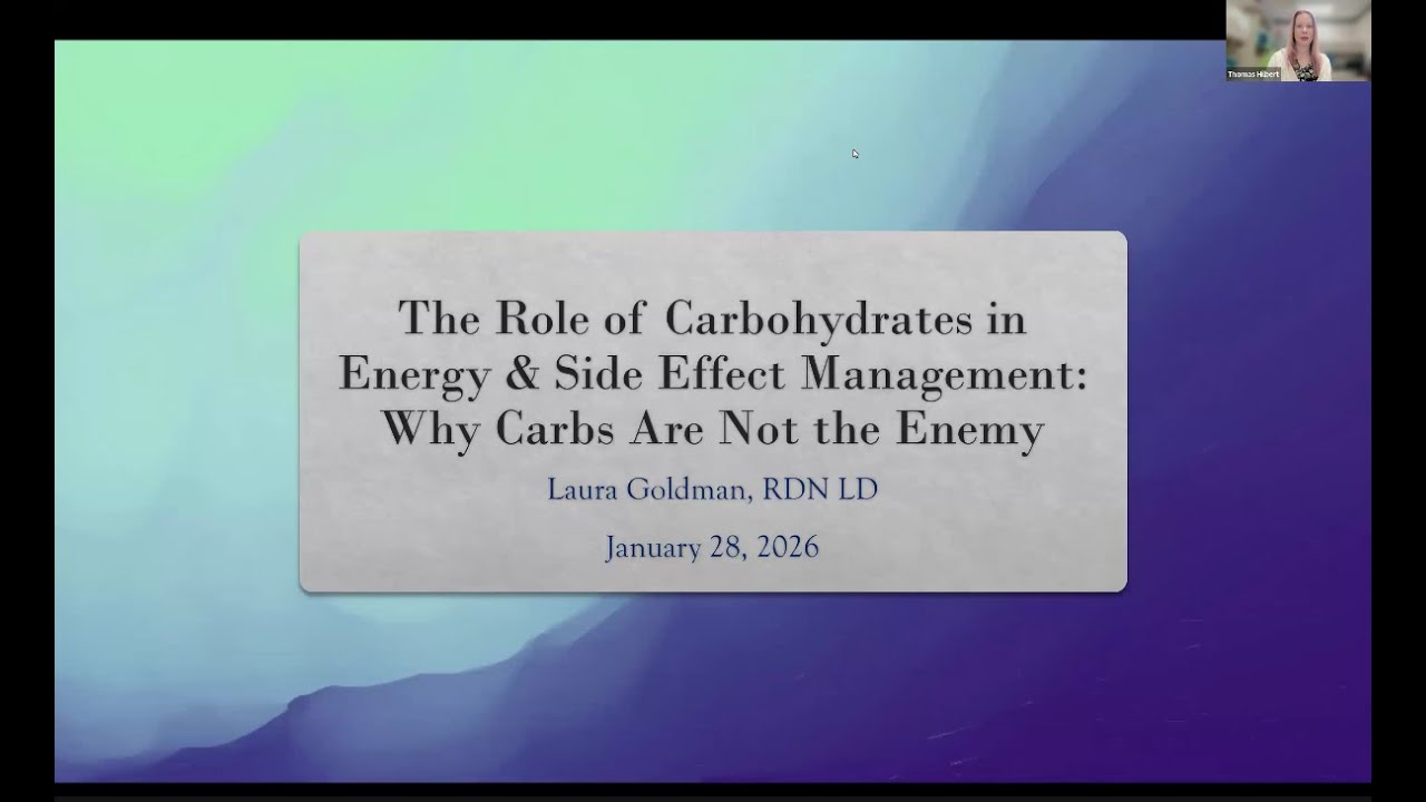 The Role of Carbohydrates in Energy and Side Effect Management: Why Carbs Are Not The Enemy