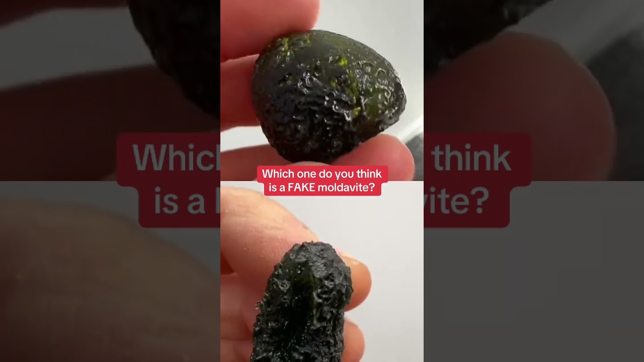 Can you spot the real vs fake moldavite?