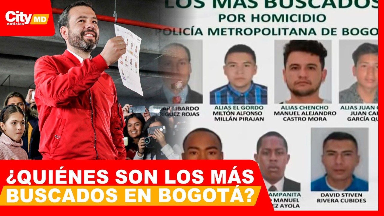 Alcalde Galán presenta el cartel de los más buscados en Bogotá | City Noticias Medio Día