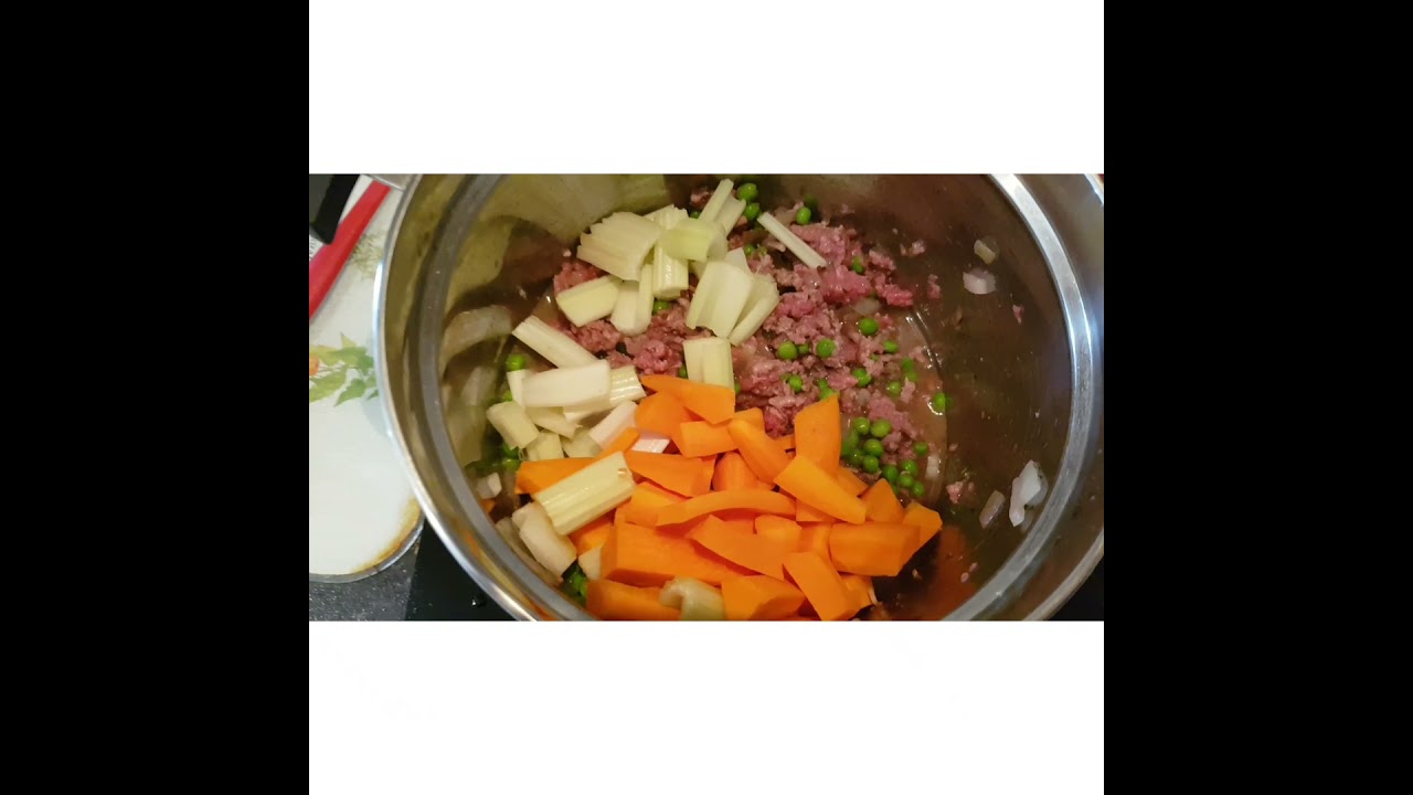Eco friendly Mr D thermal cooking.  minced beef and vegetables