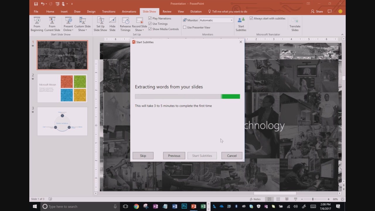 Get Started with Presentation Translator for PowerPoint