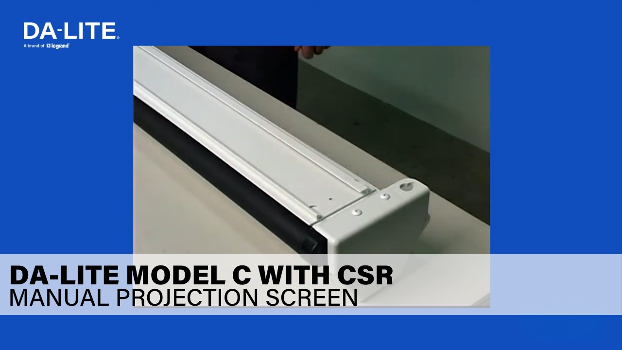 Da-Lite Model C with CSR Manual Projection Screen