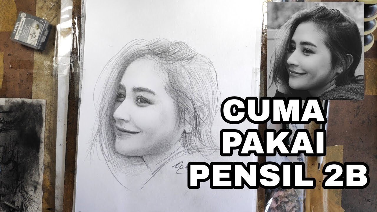 CUMA PAKAI PENSIL 2B !! GAMBAR PRILLY LATUCONSINA