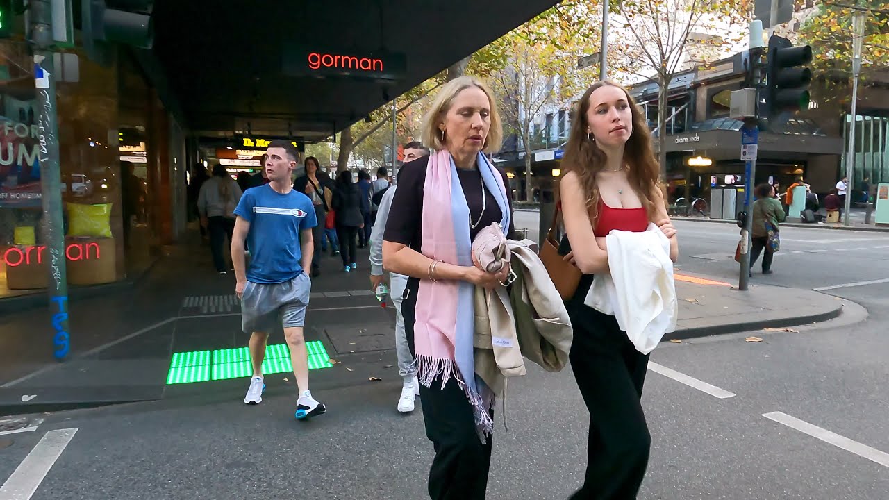 Melbourne Australia Walkthrough the City CBD on Mother's Day 2021