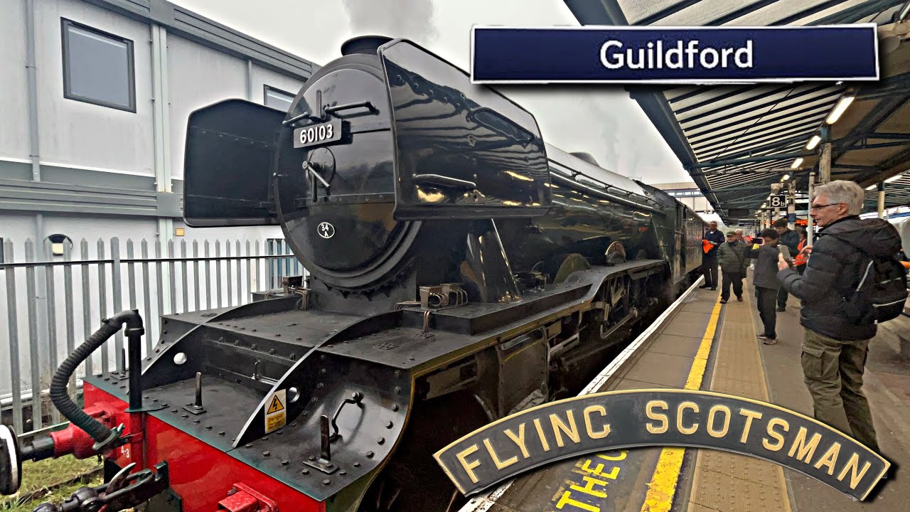 60103 ‘Flying Scotsman’ & 43423/43467 run around at Guildford | 7/3/2026 