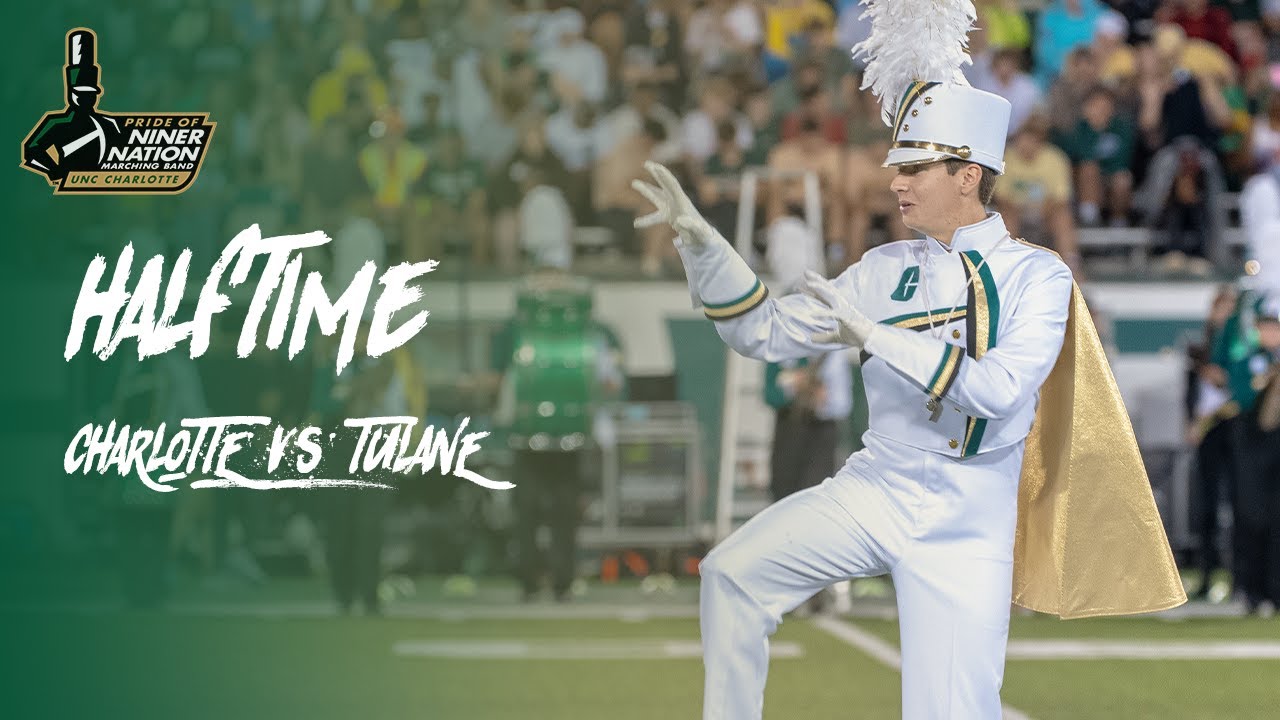 The Pride of Niner Nation Marching Band 2024 | Halftime | Charlotte vs Tulane
