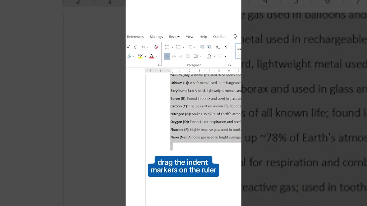 Как быстро выровнять текст с помощью линейки и клавиши Tab. 🧠😲 #msoffice #office365 #wordtip