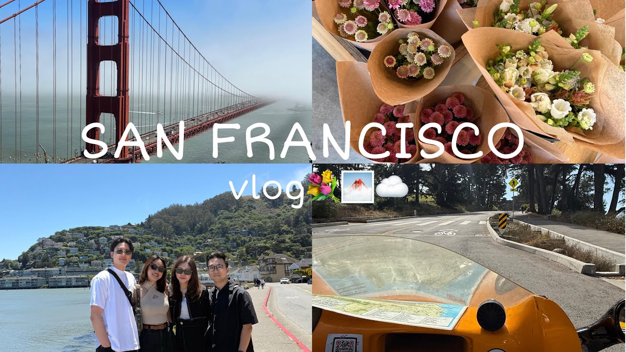 SAN FRANCISCO VLOG | yellow gocar rides, golden gate views , sausalito strolls