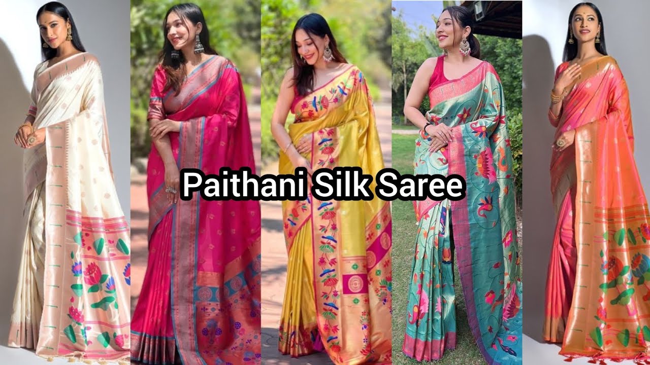 🥰 Latest New Paithani Silk Saree Collection | Trending Paithani Saree