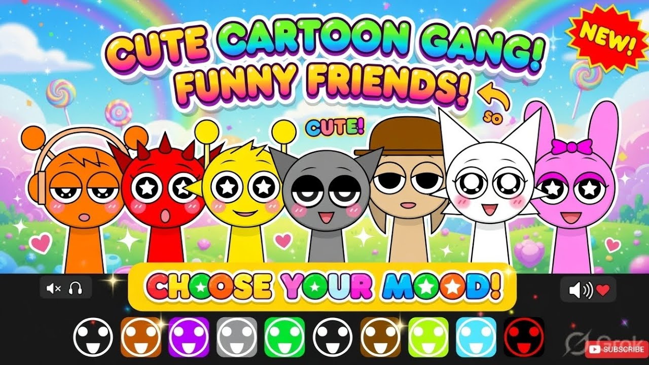 CUTE CARTOON GANG New Friends! 😂 Funny Adventure | Choose Your Mood! 🌈✨