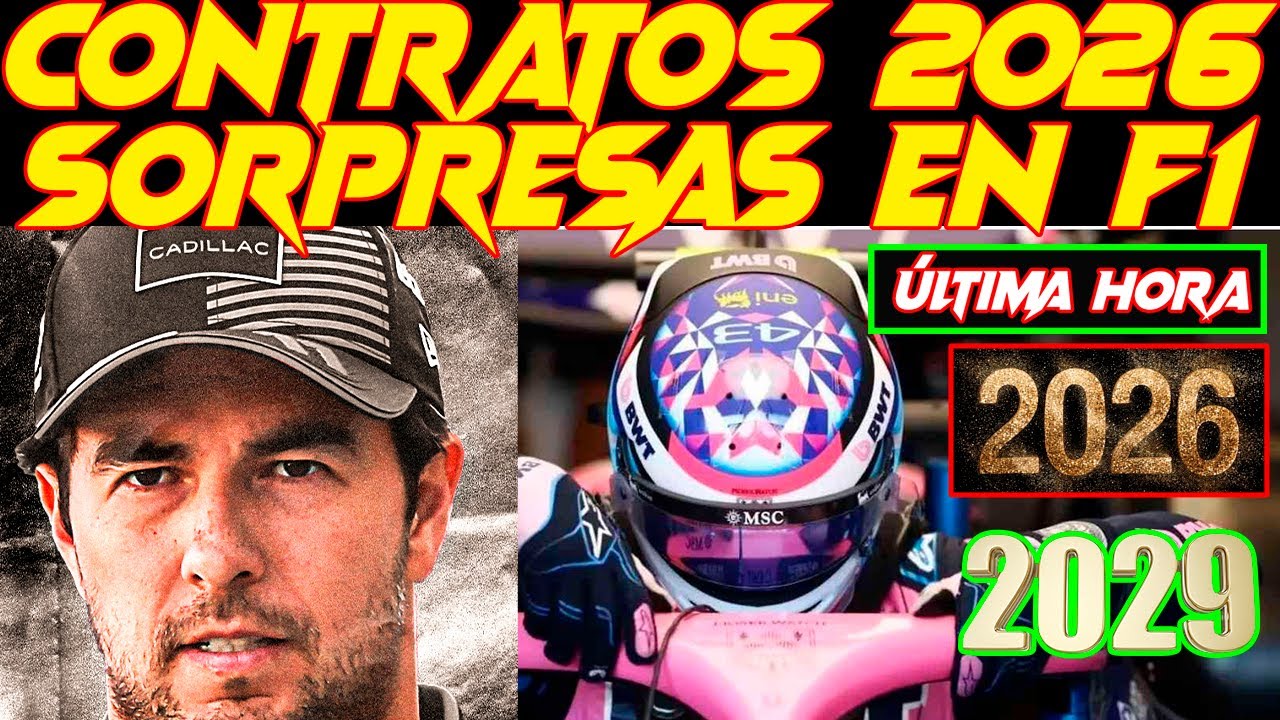 LOS CONTRATOS DE F1 PARA 2026 TRAEN SORPRESAS, COLAPINTO DEBERÍA ESTAR BLINDADO, Y CHECO ELIGE 100%