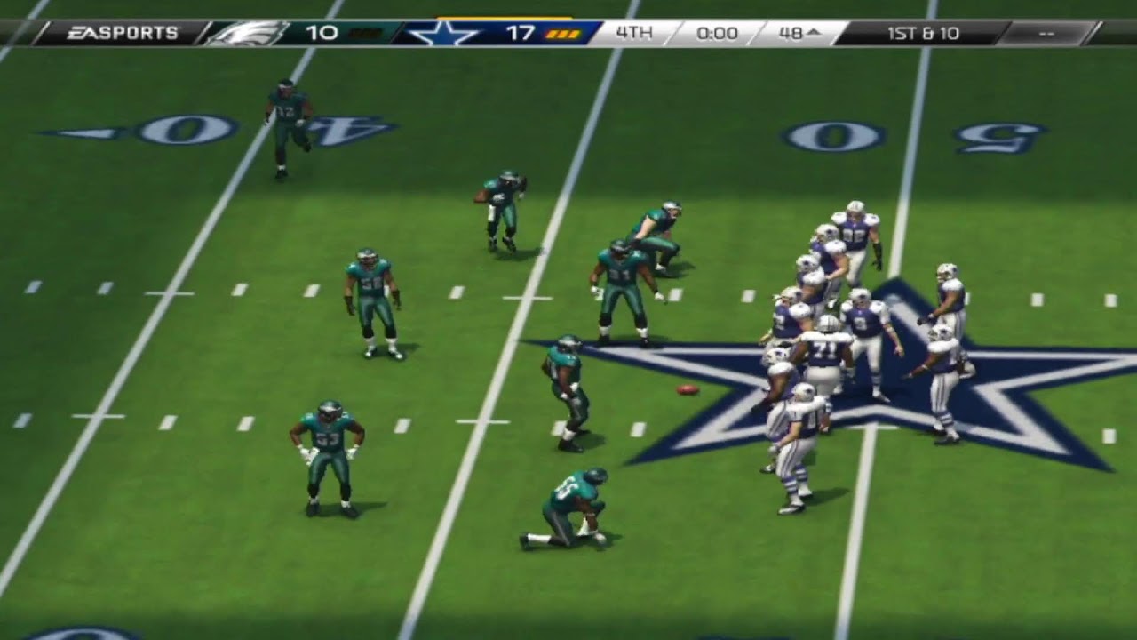 Madden NFL 17 (PS3) eagles vs cowboys (CPU vs CPU)