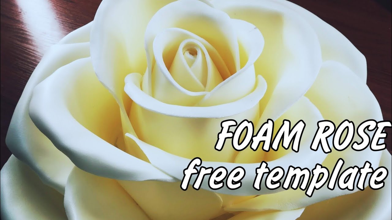 Diy foam sheet flowers. Foam sheet craft ideas. How to make giant rose diy - eva foam tutorial
