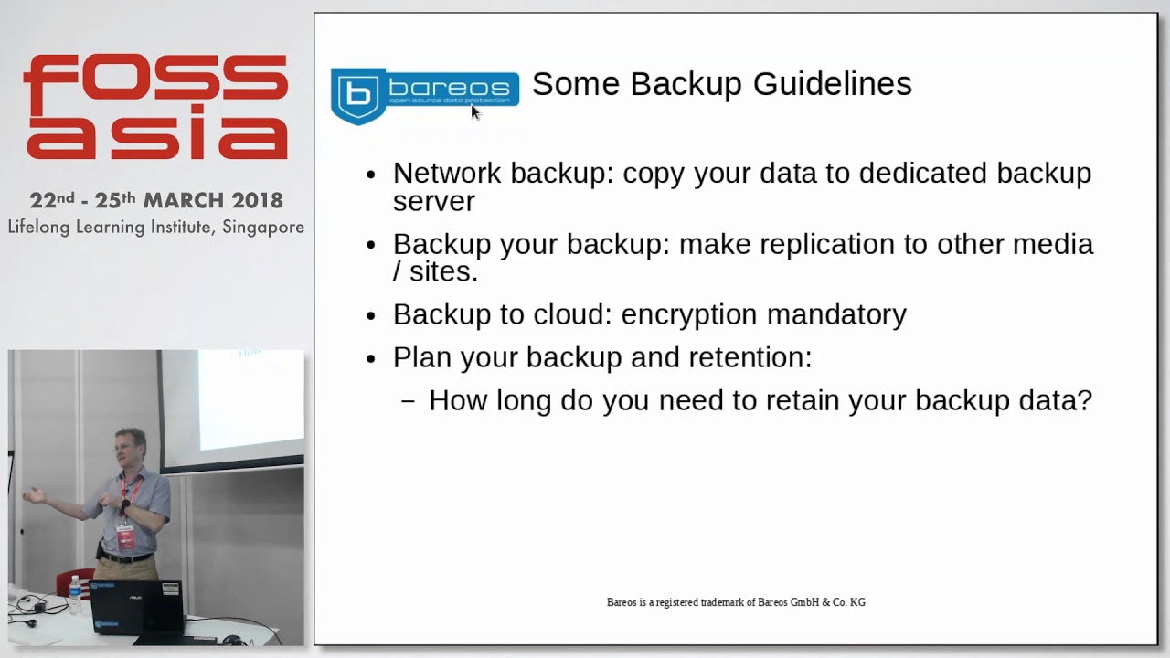 Be prepared by open source backups - Maik Au&szlig;endorf - FOSSASIA 2018