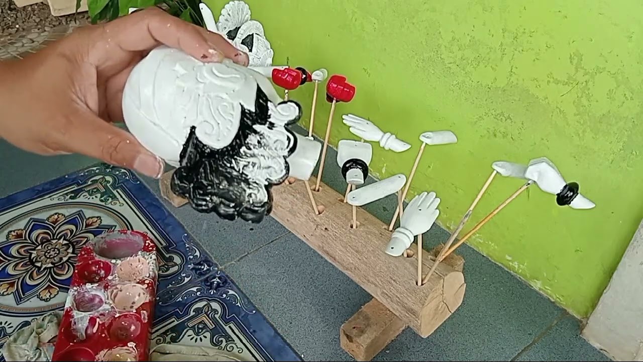 Mengcat Rambut Wayang Golek Maktal #viral #wayangkulitindonesia #wayanggolek #diy #sunda #budayajawa