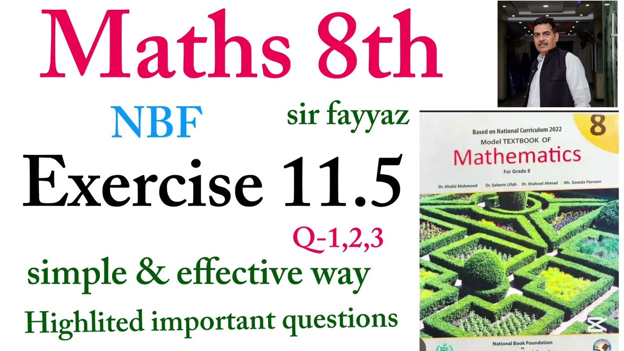Maths class 8th | exercise 11.5 | ex 11.5 | Q-1,2,3 | NBF | unit 11 | Mensuration | grade 8