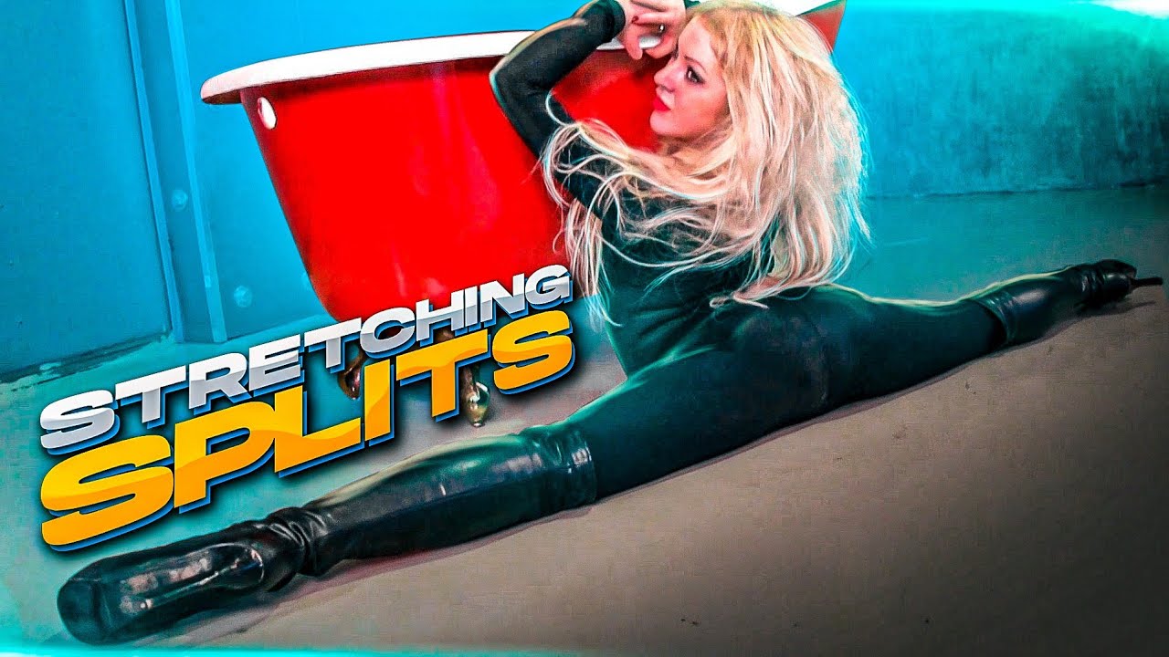 Gymnastics Stretching. Legs Flexibility and Splits. Contortion Model Anya. Flexshow