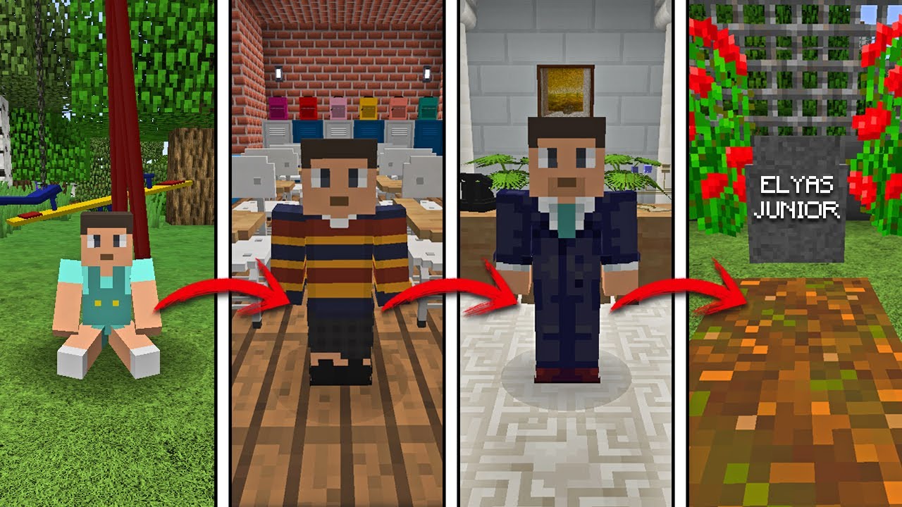 EL CICLO DE LA VIDA DE MI HIJO EN MINECRAFT TROLL 😱
