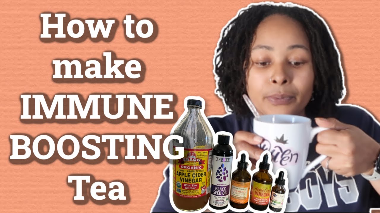 How to make IMMUNE BOOSTING tea | Black Seed Oil, Ginger, Turmeric, Oil of Oregano & ACV