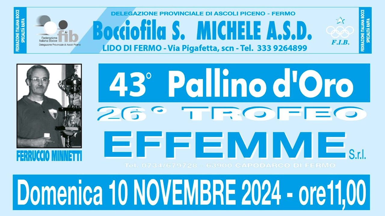 43° Pallino d'oro | 26° Trofeo Effemme - Gara Regionale Individuale Cat. A-B-C-D