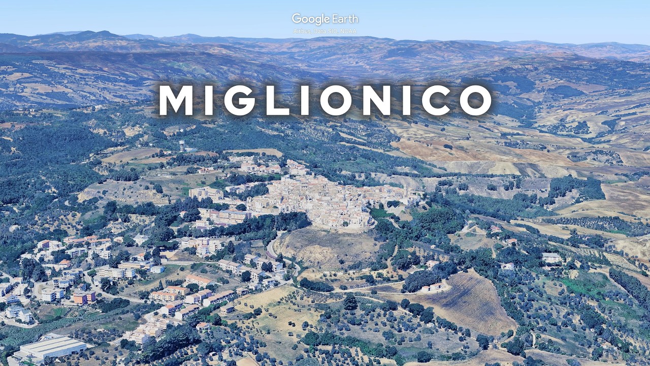 Miglionico dall'alto | Matera Basilicata su Google Earth