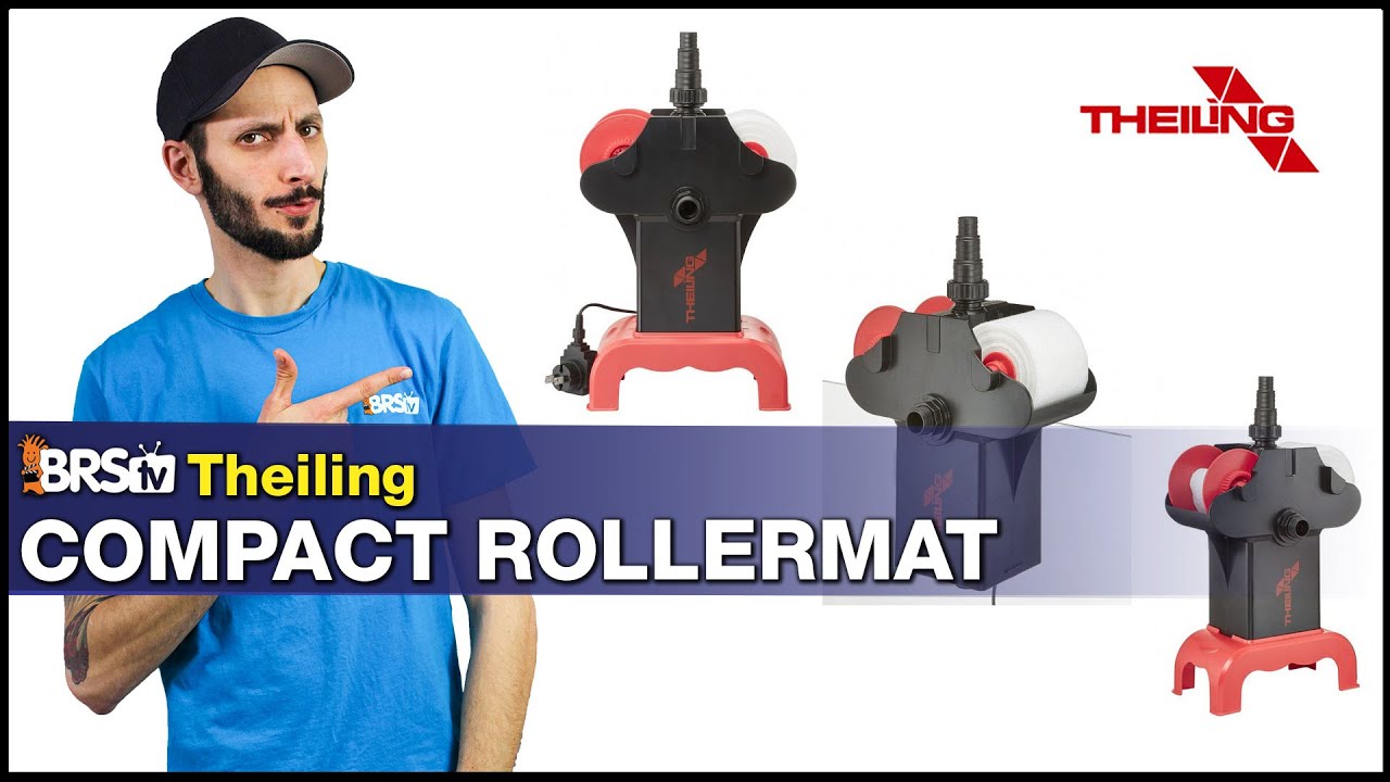 Theiling Compact Rollermat: Ditch the filter socks. Roll up your reef tank waste automatically!