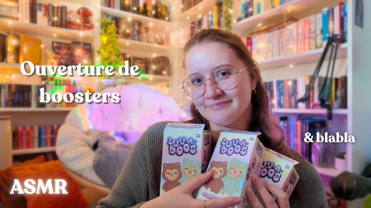 ASMR 🌙| Ouverture de boosters & blabla
