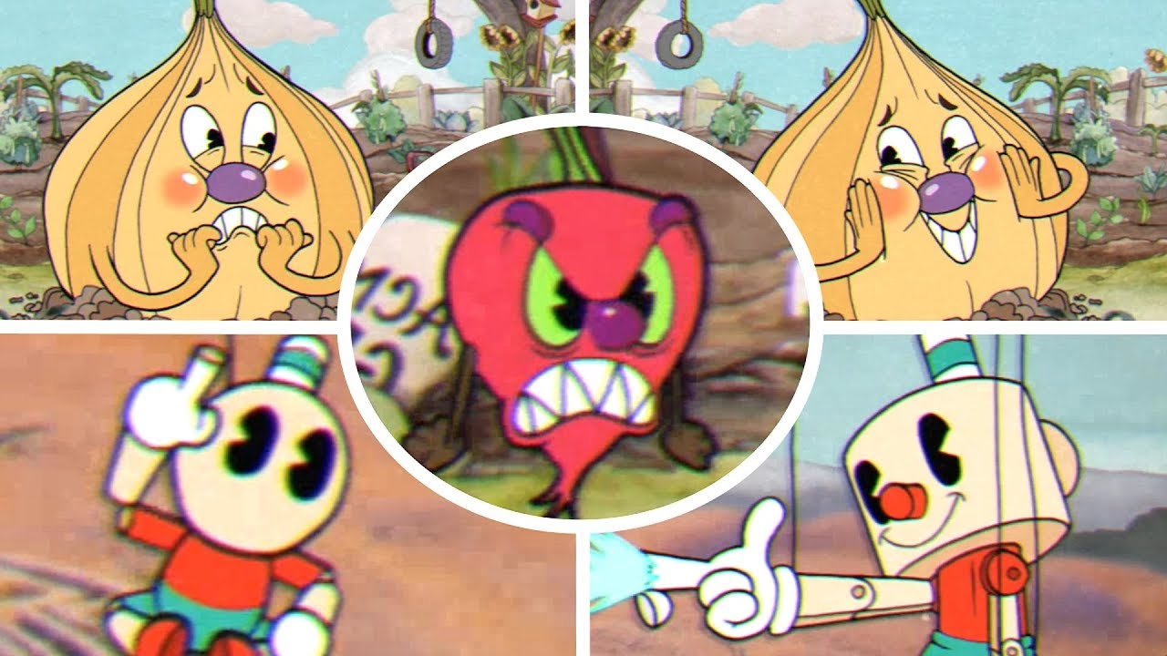 Cuphead - All Secret Bosses Comparison (Before and after Update)